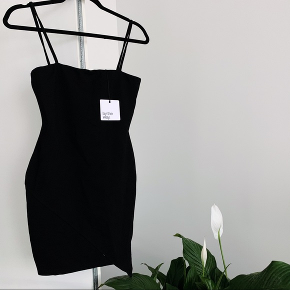 by the way. Dresses & Skirts - by the way Asymmetrical Little Black Bodycon [NWT]